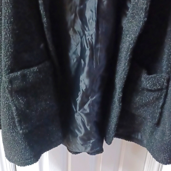 Hooded Fleece Textured Coat - Picture 4 of 11
